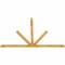 Ekena Millwork Saratoga Rough Sawn Timber Gable Bracket, Western Red Cedar, 108"W x 72"H x 2"D x 4"F, 16/12 Pitch GBW108X72X0204SAR00RWR - alternate 4